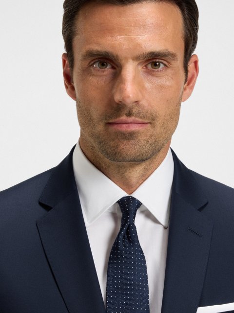 Темно-синій піджак BOSS з вовни: фото 4 - Invogue