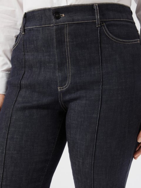 Темно-сині джинси MARINA RINALDI з еластичної бавовни: фото 4 - Invogue