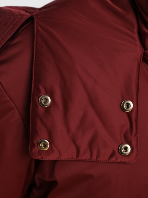 Бордовое пальто WEEKEND MAX MARA: фото 5 - Invogue