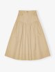 Бежева спідниця GANNI з бавовни та льону: фото - Invogue