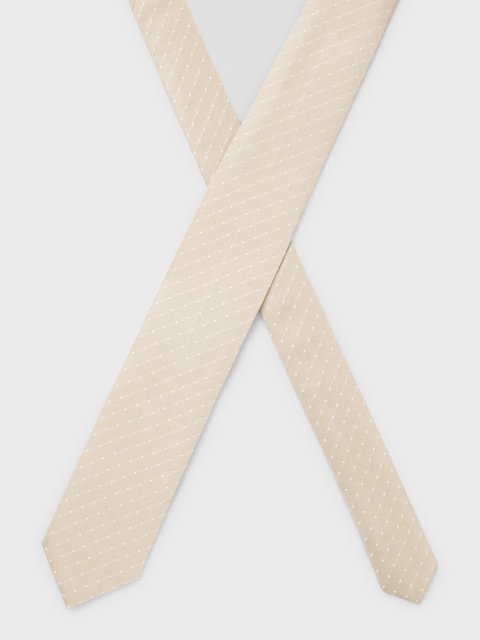 Бежева краватка BOSS з шовку: фото 3 - Invogue