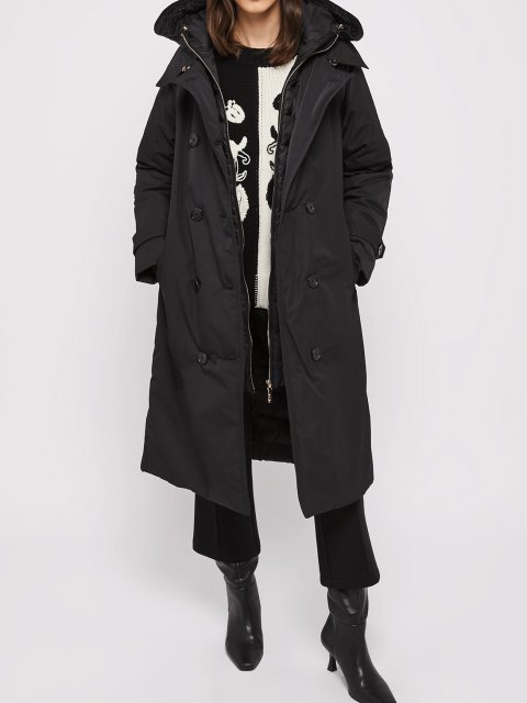 Черное пальто PENNYBLACK: фото 5 - Invogue