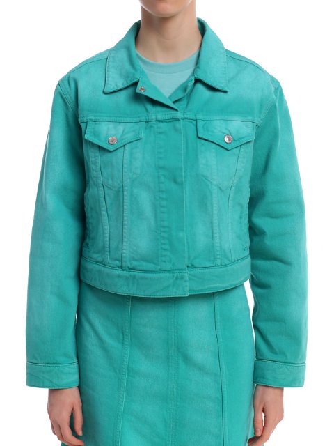 Бирюзовая куртка KENZO: фото 3 - Invogue