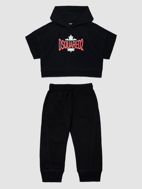 Чорна футболка,ани DSQUARED KID: фото - Invogue