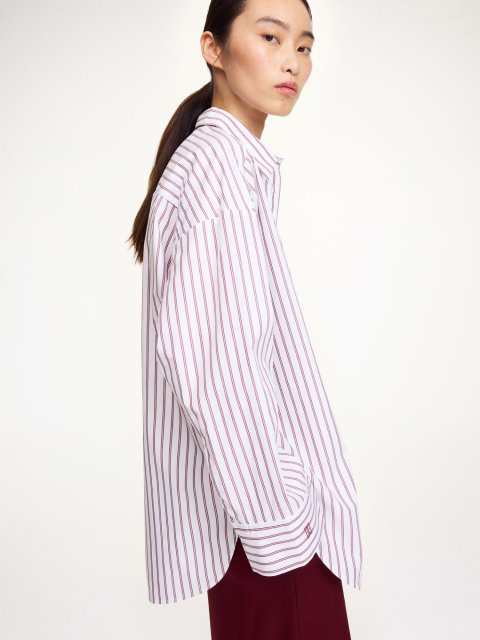 Сорочка у смужку BY MALENE BIRGER з органічної бавовни: фото 2 - Invogue