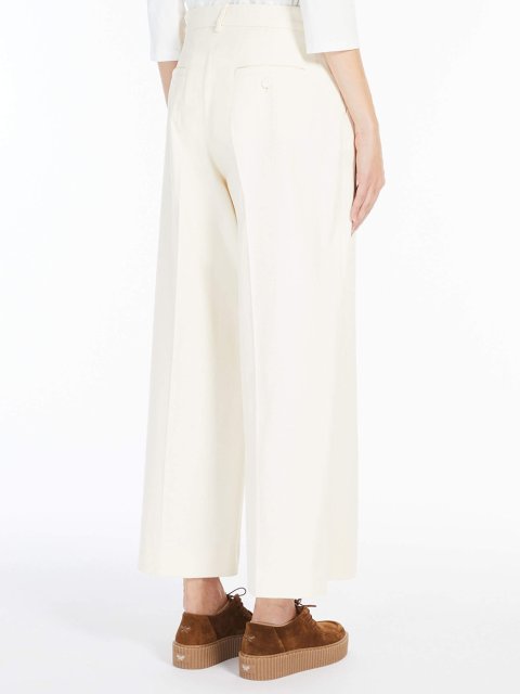 Кремовые брюки WEEKEND MAX MARA: фото 2 - Invogue