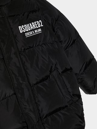 Чорна куртка  DSQUARED KID : фото 2 - Invogue