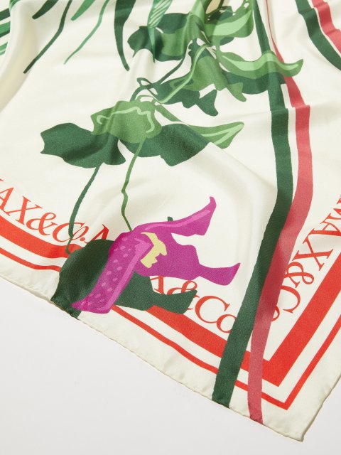 Платок с принтом Max&Co из шелковой саржи: фото 3 - Invogue