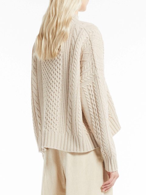 Бежевый свитер WEEKEND MAX MARA: фото 2 - Invogue