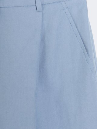 Голубые шорты Weekend Max Mara из льна: фото 2 - Invogue