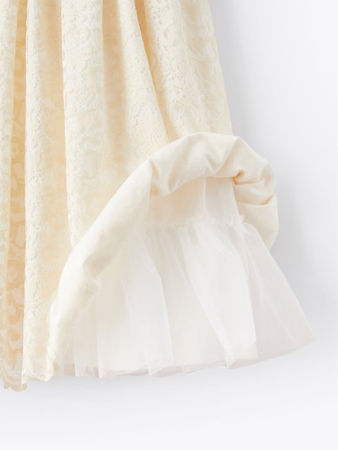 Молочное платье IL GUFO без рукавов: фото 4 - Invogue