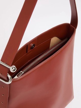 Красная сумка SPORTMAX из кожи: фото 5 - Invogue