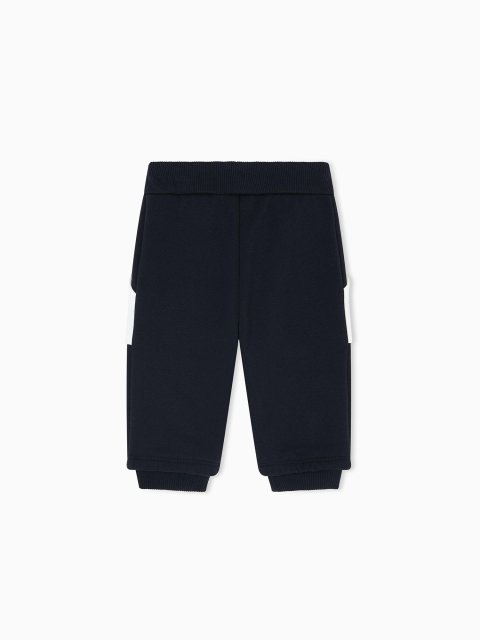 Біло-сині кофта, штани EMPORIO ARMANI KIDS з бавовни: фото 2 - Invogue