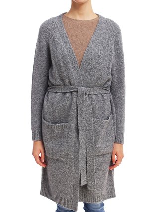 Серый кардиган WEEKEND MAX MARA: фото 3 - Invogue