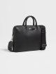 Чорна ділова сумка ZEGNA шкіряна: фото 2 - Invogue