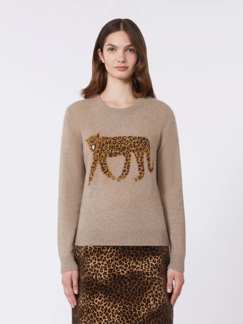 Темно-бежевий светр WEEKEND MAX MARA з чистого кашеміру: фото 2 - Invogue
