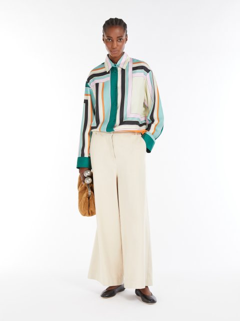 Різнокольорова сорочка WEEKEND MAX MARA з шовку: фото 1 - Invogue