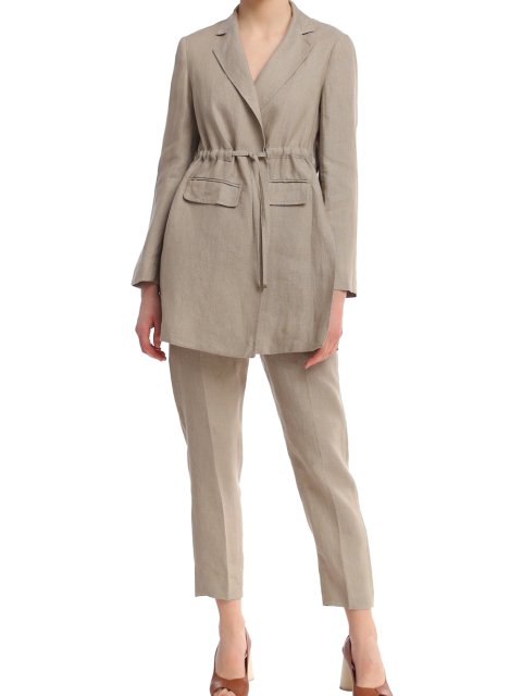 Бежевые брюки MAX&CO: фото 1 - Invogue