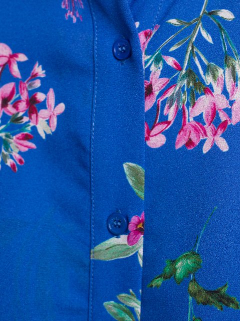 Бирюзовая рубашка MAX&CO: фото 7 - Invogue