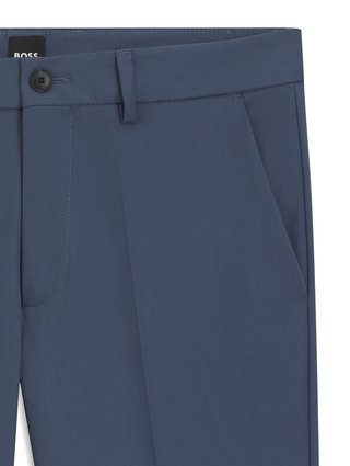 Синие брюки BOSS из хлопковой смеси: фото 1 - Invogue