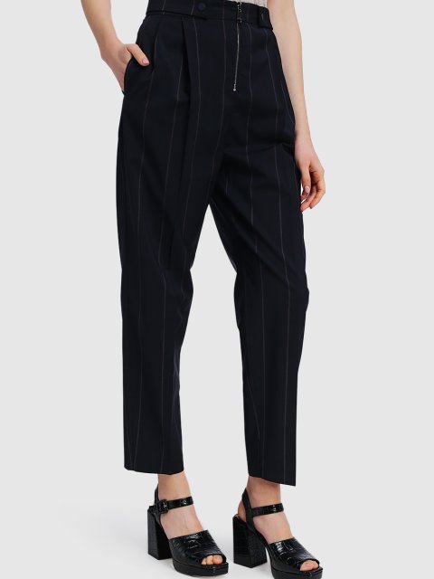 Тёмно-синие брюки MAX&CO: фото 3 - Invogue