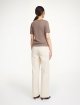 Шоколадна футболка BY MALENE BIRGER приталеного крою: фото 3 - Invogue