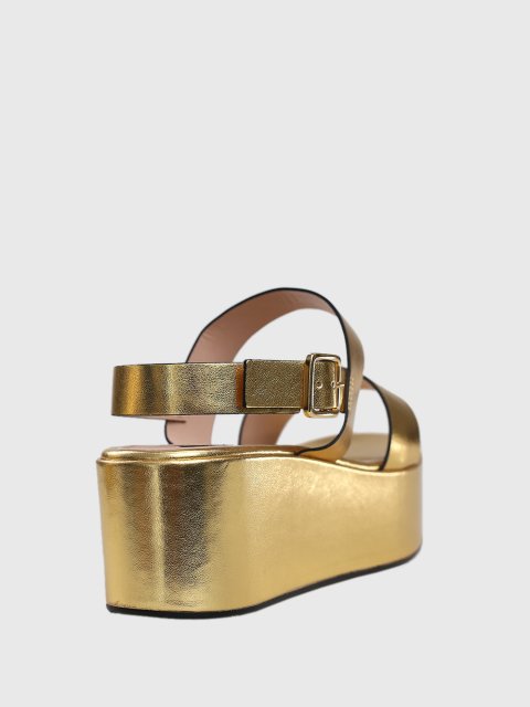 Жёлтые босоножки MARINA RINALDI: фото 2 - Invogue