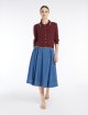 Бордовий кардиган Weekend Max Mara з бавовняної пряжі: фото 2 - Invogue