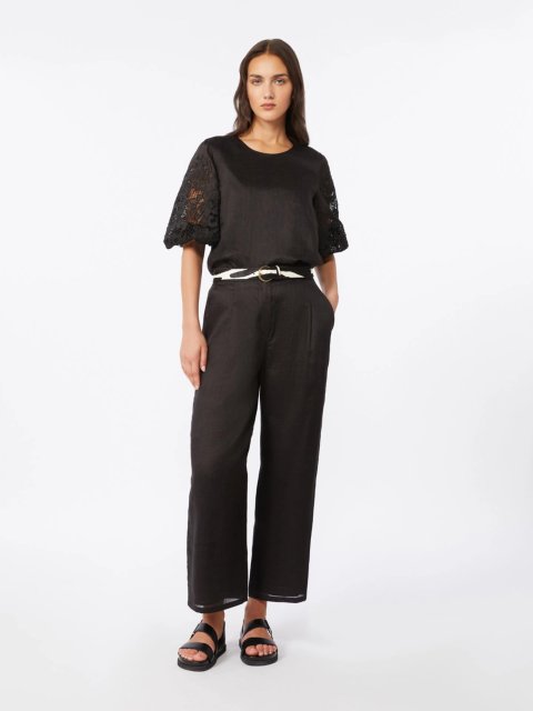 Чорний топ Max Mara з рамі: фото 1 - Invogue