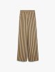 Брюки у смужку Max Mara з льону та бавовни: фото - Invogue