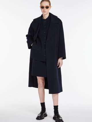 Темно-синє пальто MAX MARA : фото 4 - Invogue