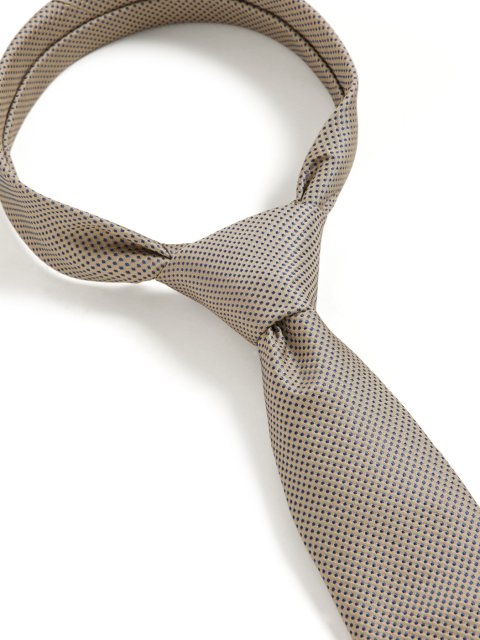 Бежевый галстук BOSS: фото 3 - Invogue