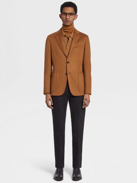 Бежева водолазка ZEGNA з кашеміру та шовку: фото 4 - Invogue