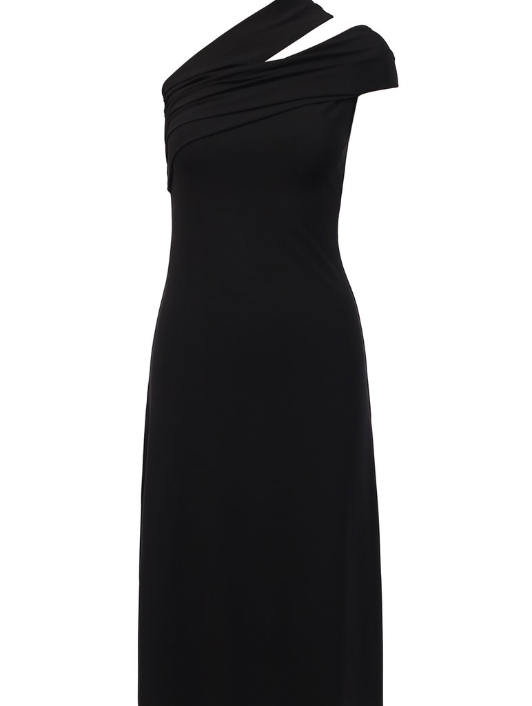 Чёрное платье HELMUT LANG: фото - Invogue
