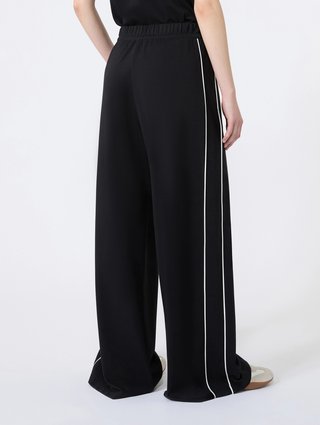 Чорні штани Weekend Max Mara з ліоцелу та бавовни: фото 3 - Invogue