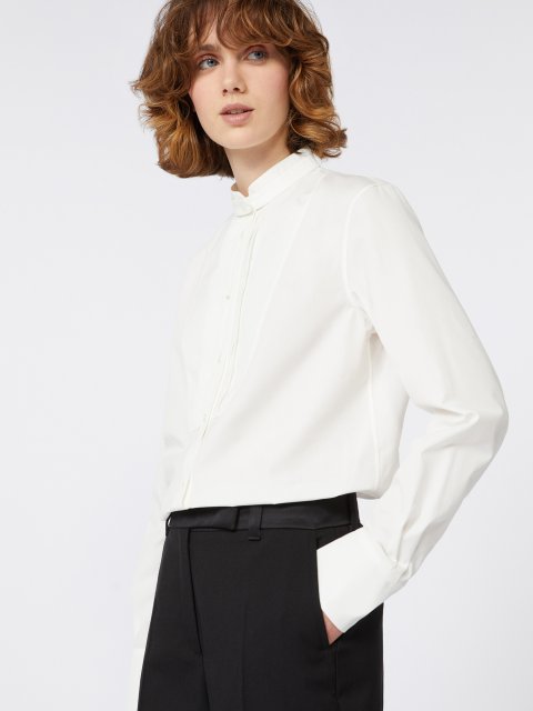 Біла сорочка WEEKEND MAX MARA з вовни: фото 4 - Invogue