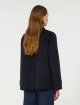Темно-синє пальто WEEKEND MAX MARA з суміші вовни: фото 3 - Invogue