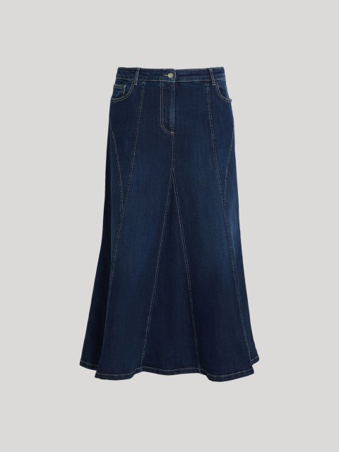 Темно-синяя джинсовая юбка PERSONA: фото - Invogue