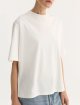 Біла футболка Róhe з бавовни, модалу та шовку: фото 4 - Invogue