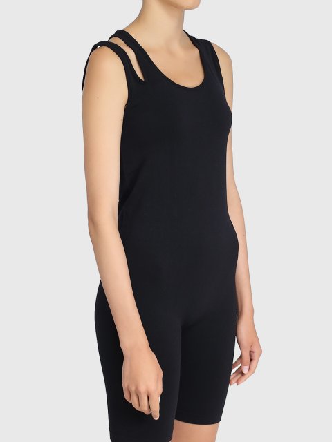 Чёрный комбинезон HELMUT LANG: фото 2 - Invogue