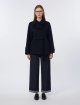 Темно-синє пальто MAX MARA з чистої вовни: фото 1 - Invogue