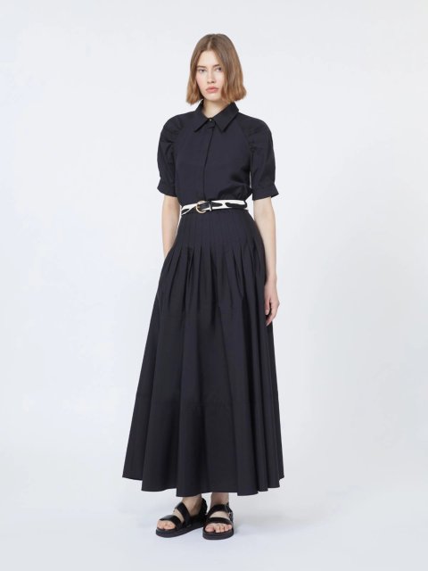 Черная рубашка Max Mara из хлопкового поплина: фото 1 - Invogue