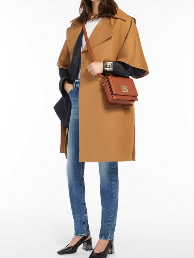 Коричневая сумка MAX MARA: фото 6 - Invogue