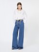 Темно-сині джинси Max Mara з бавовни широкого крою: фото 1 - Invogue