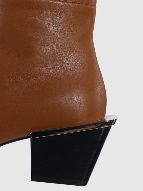 Коричневые сапоги SPORTMAX: фото 4 - Invogue