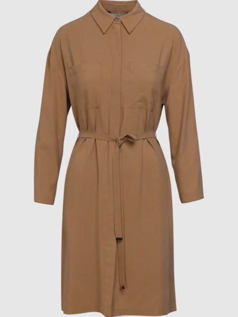 Бежевое платье MAX MARA: фото - Invogue