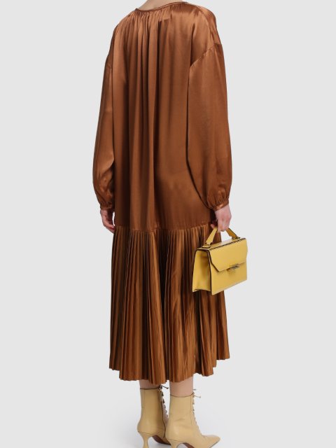 Коричневое платье BY MALENE BIRGER: фото 2 - Invogue