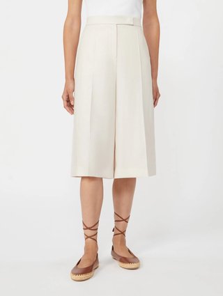 Бежевые бермуды Max Mara из чистого льна: фото 2 - Invogue