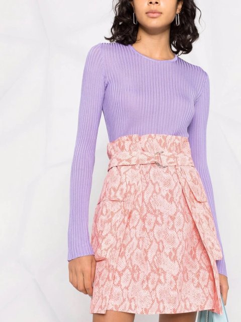 Малиновая юбка KENZO: фото 3 - Invogue