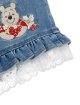 Джинсовые шорты Pooh Bear с двойными рюшами и вышивкой Monnalisa: фото 2 - Invogue